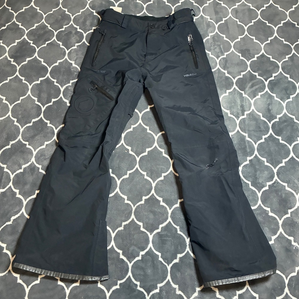 Volcom Gore-Tex Snow Pants Mens Black Ski Snowboard Technical Shell Waterproof